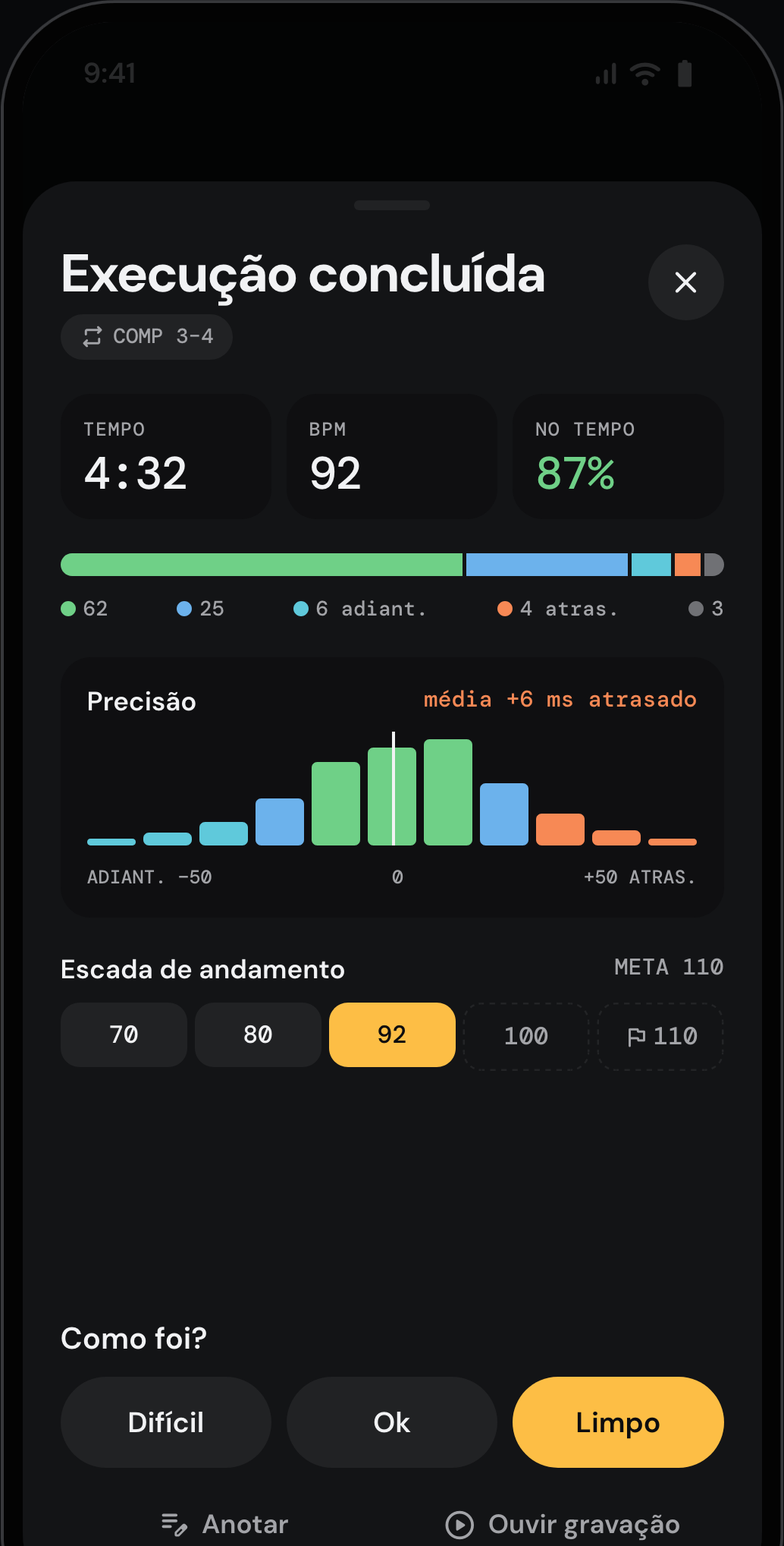 Veja onde você corre ou atrasa.
