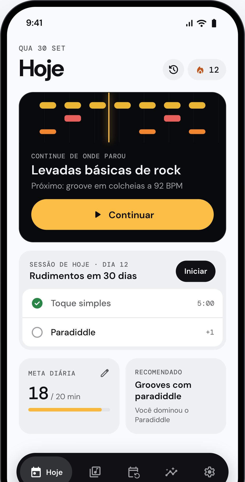 Continue de onde parou.